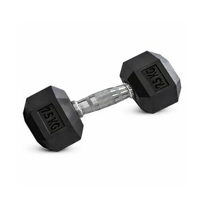 Mancuerna Profesional Hexagonal 7,5kg Fitness Alta Densidad