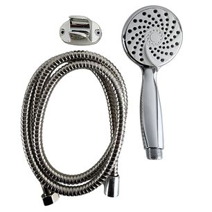 Juego Ducha Espiral Premium Con Base Manguera 150cm