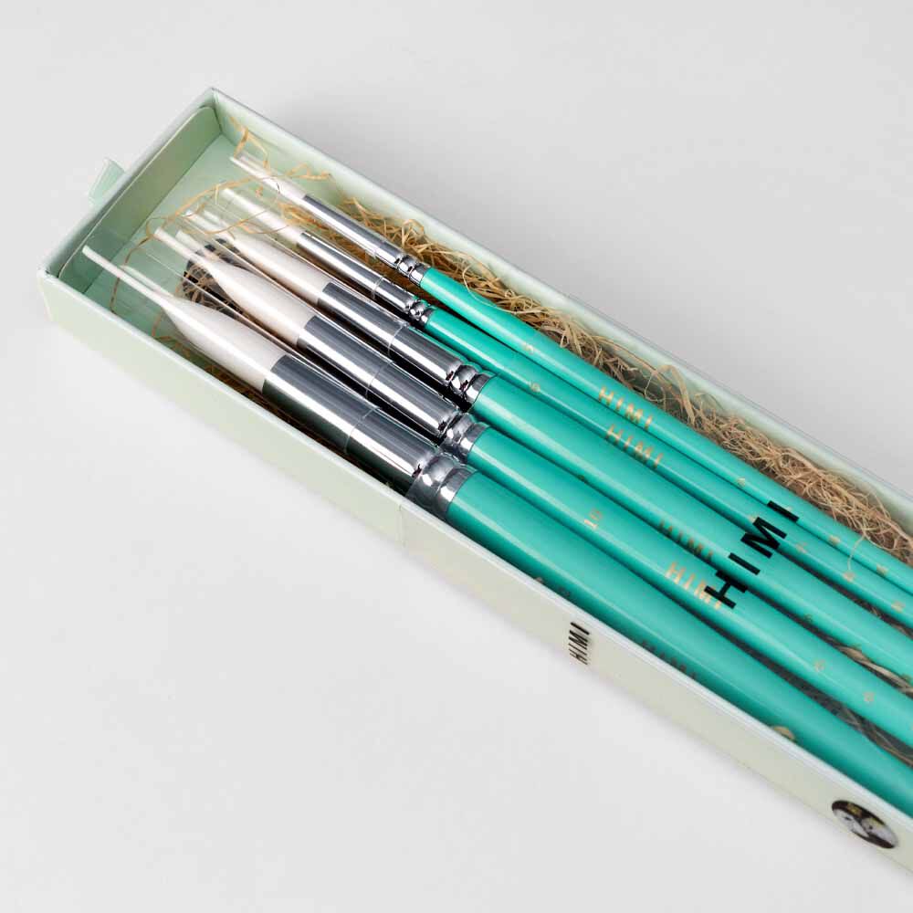 Himi - Miya Little Bird Set De 5 Pinceles Acuarela Verde image number 2.0