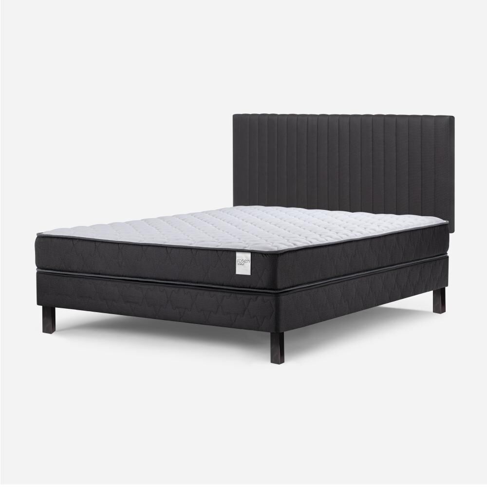 Cama Europea Rosen Wave / 2 Plazas / Base Normal + Respaldo image number 2.0
