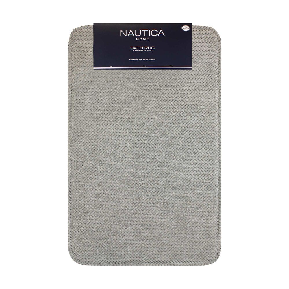 Alfombra De Ba&ntilde;o Nautica Home Popcorn 50x80cm Gris Claro image number 3.0