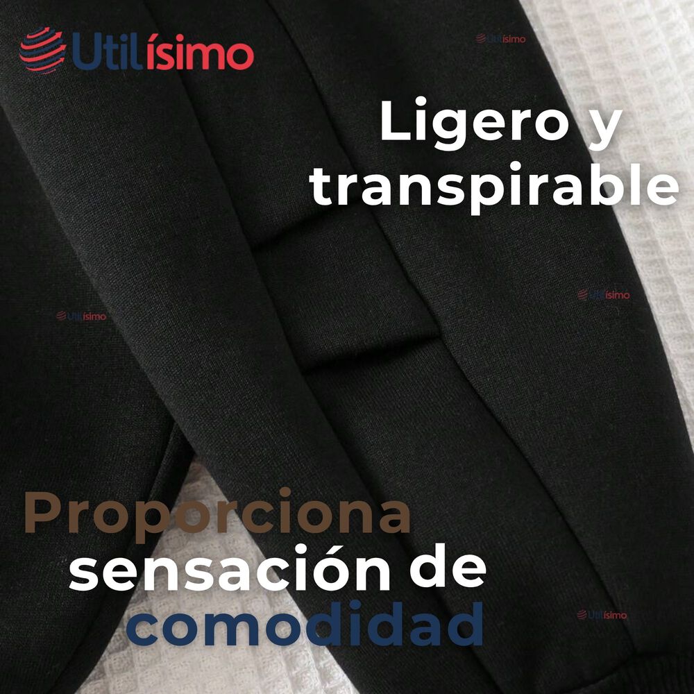 Buzo Beb&eacute; Ni&ntilde;o Forrado En Polar Negro Pantal&oacute;n image number 3.0