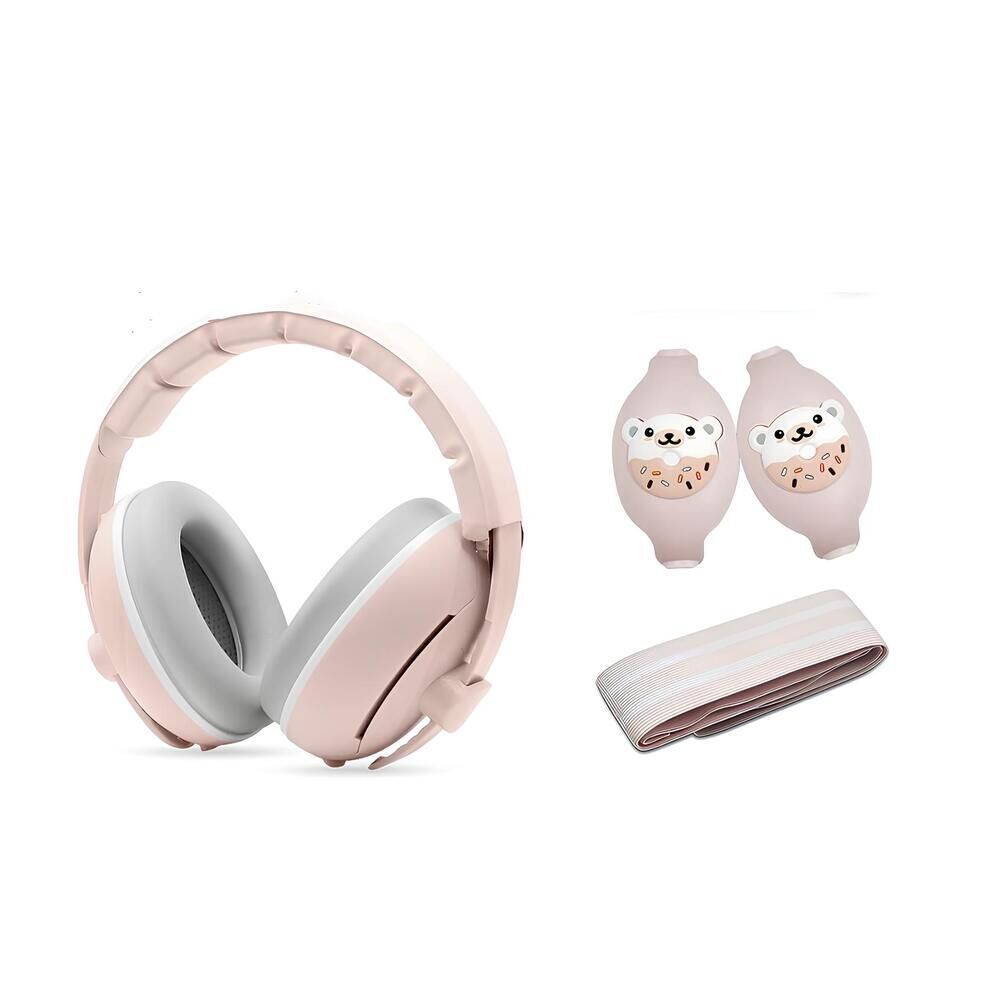 Orejeras Antiruido Auriculares 2 En 1 Rosada Lubabycas image number 0.0