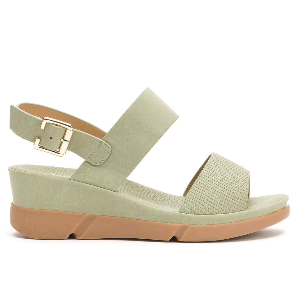 Sandalia Mujer Verde Orazi Thunder Blue image number 0.0