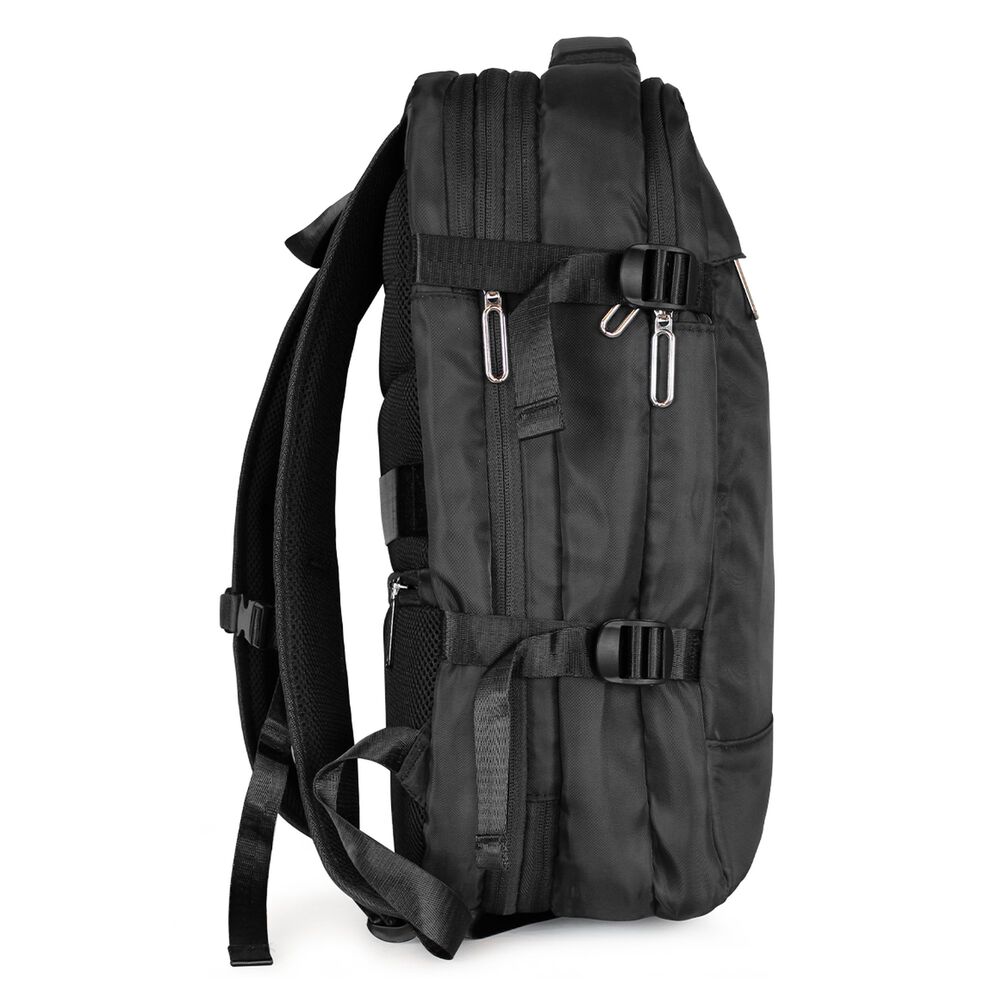 Mochila De Viaje Viral Negra Con Usb Swiss Bag image number 3.0