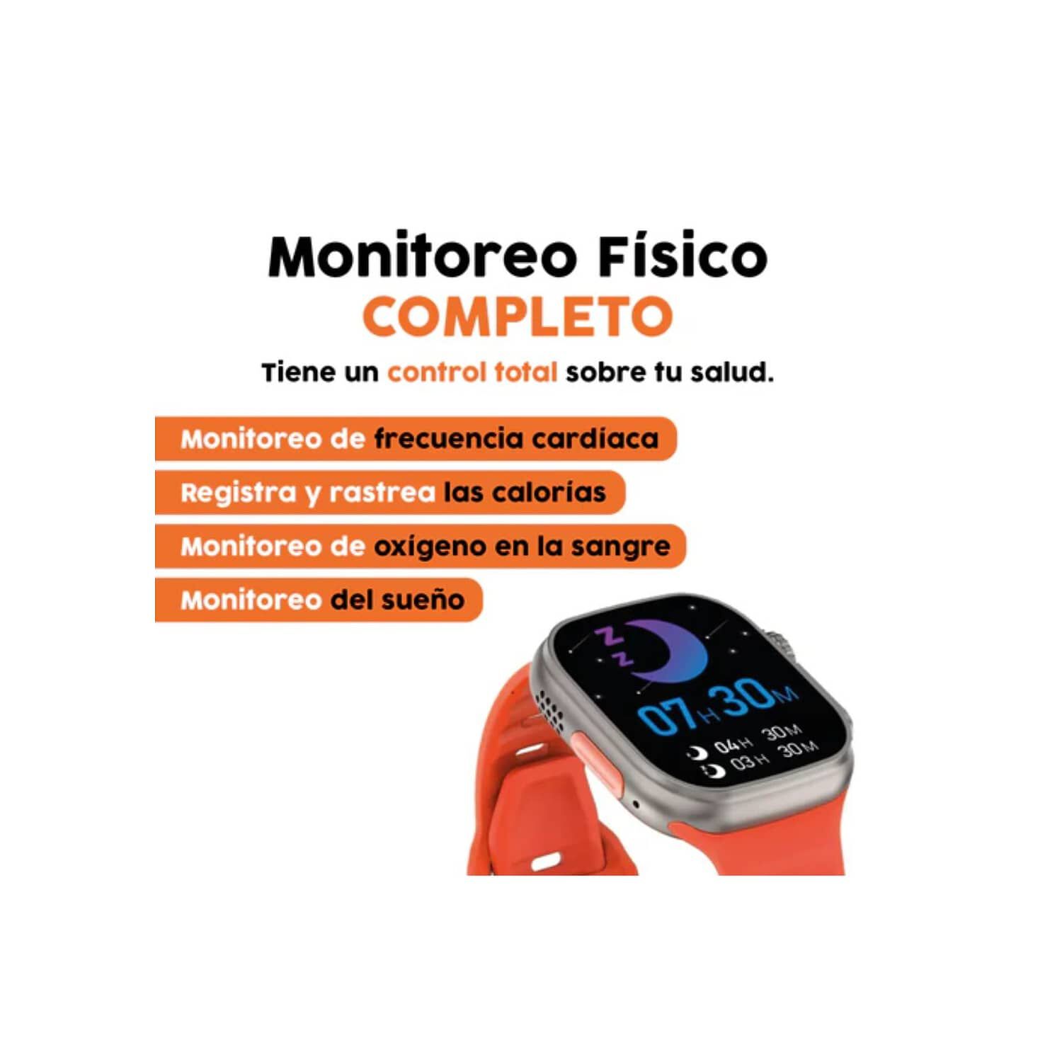 Smartwatch Reloj Inteligente X8 Ultra + Audifonos Y Power Band image number 1.0