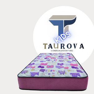 Taurova Kids Niña 1,5 Plazas, Resortes Bonnell, Espuma De Alta Densidad 22 Cm Altura