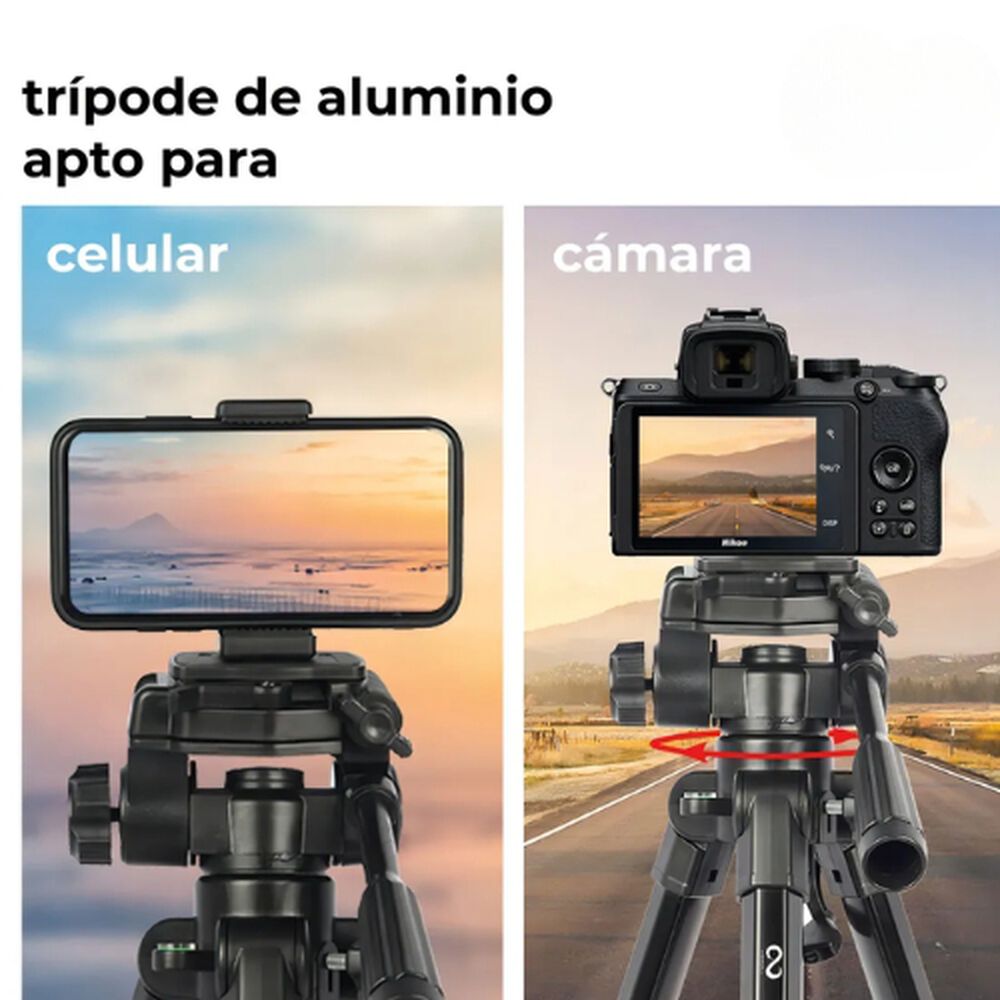 Trípode Estabilizador Soporte Portatil Para Camara Telefono image number 3.0