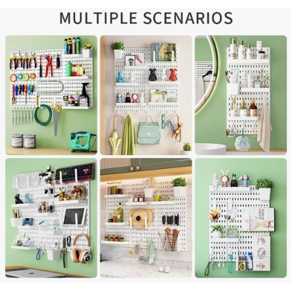 Organizador De Escritorio Pegado A La Pared Blanco image number 2.0