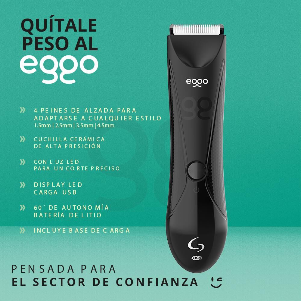 Corta Pelo Gama Rasuradora Corporal Masculina Eggo image number 6.0