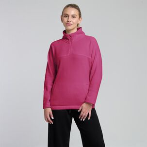 Polerón Deportivo Liso Slim Cuello Redondo Mujer Wetland