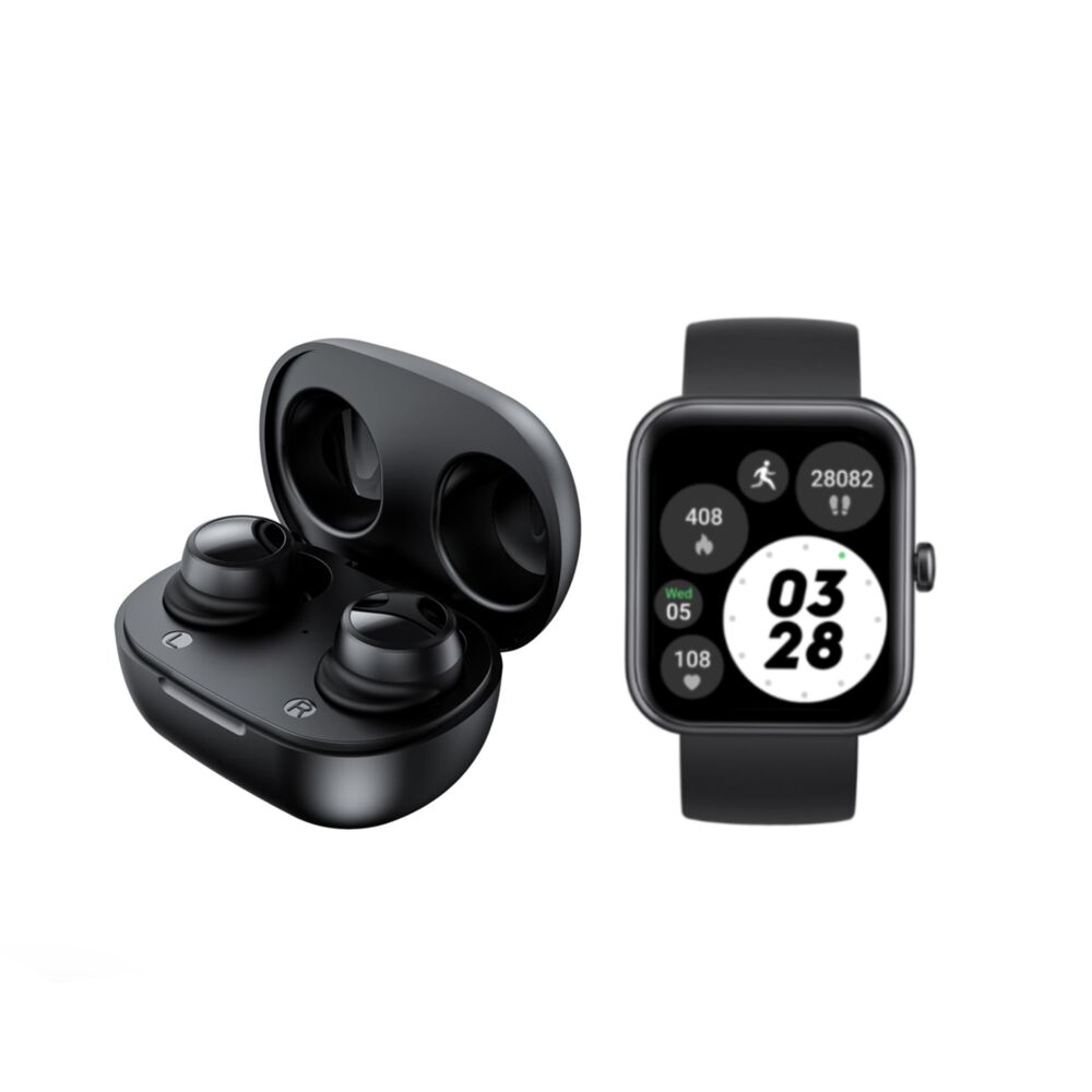 Pack Black Smartwatch Mini 206 + Audífonos Buds Jam Lhotse image number 0.0