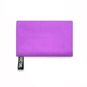 Set 3 Toallas Ba&ntilde;o Viaje Microfibra Secado R&aacute;pido Violeta Claro
