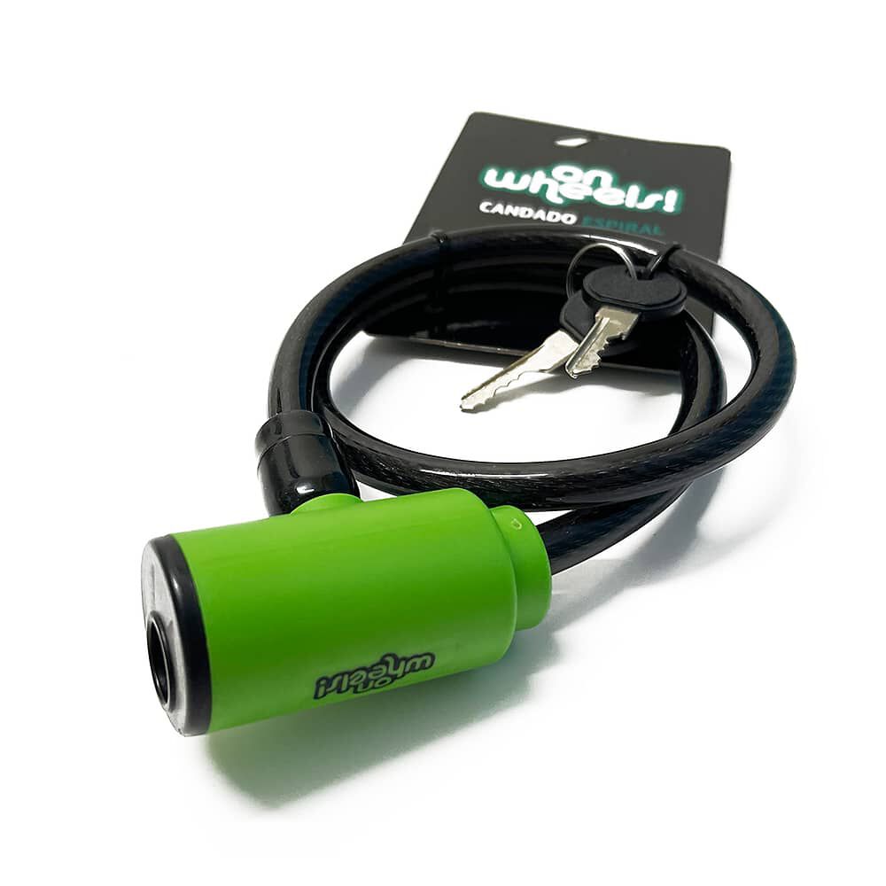 Cadena Espiral Onwheels Con Llave 10x650mm Verde image number 2.0