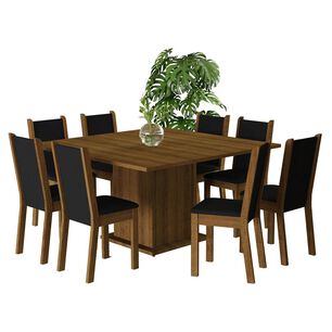 Juego De Comedor Vekkahome Clarice / 8 Sillas