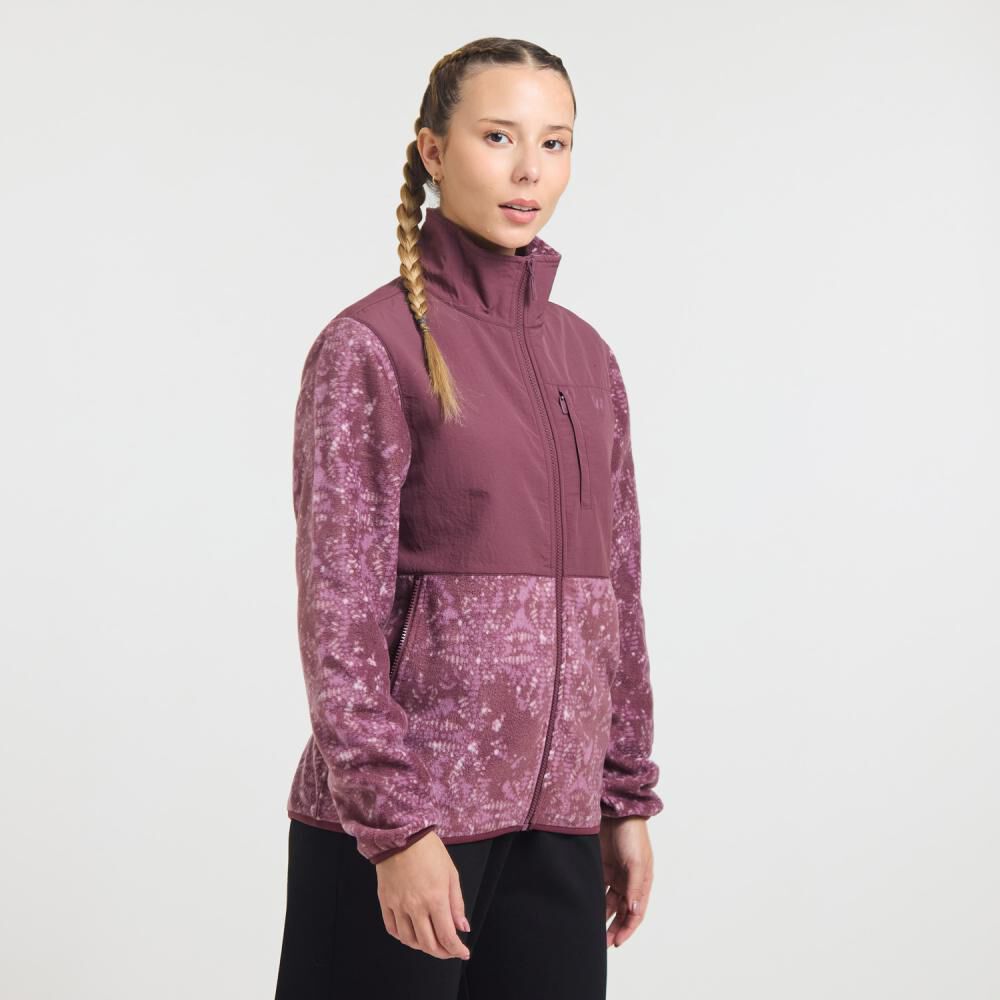 Poler&oacute;n Deportivo Bloque Color Regular Cuello Alto Mujer Wetland image number 2.0