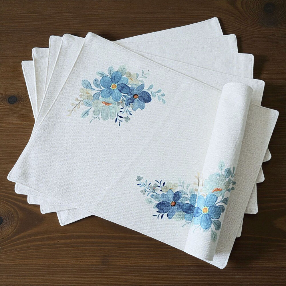 Set 6 Individuales De Lino 35x45 Repelente A Liquido-antimancha Md14 image number 2.0