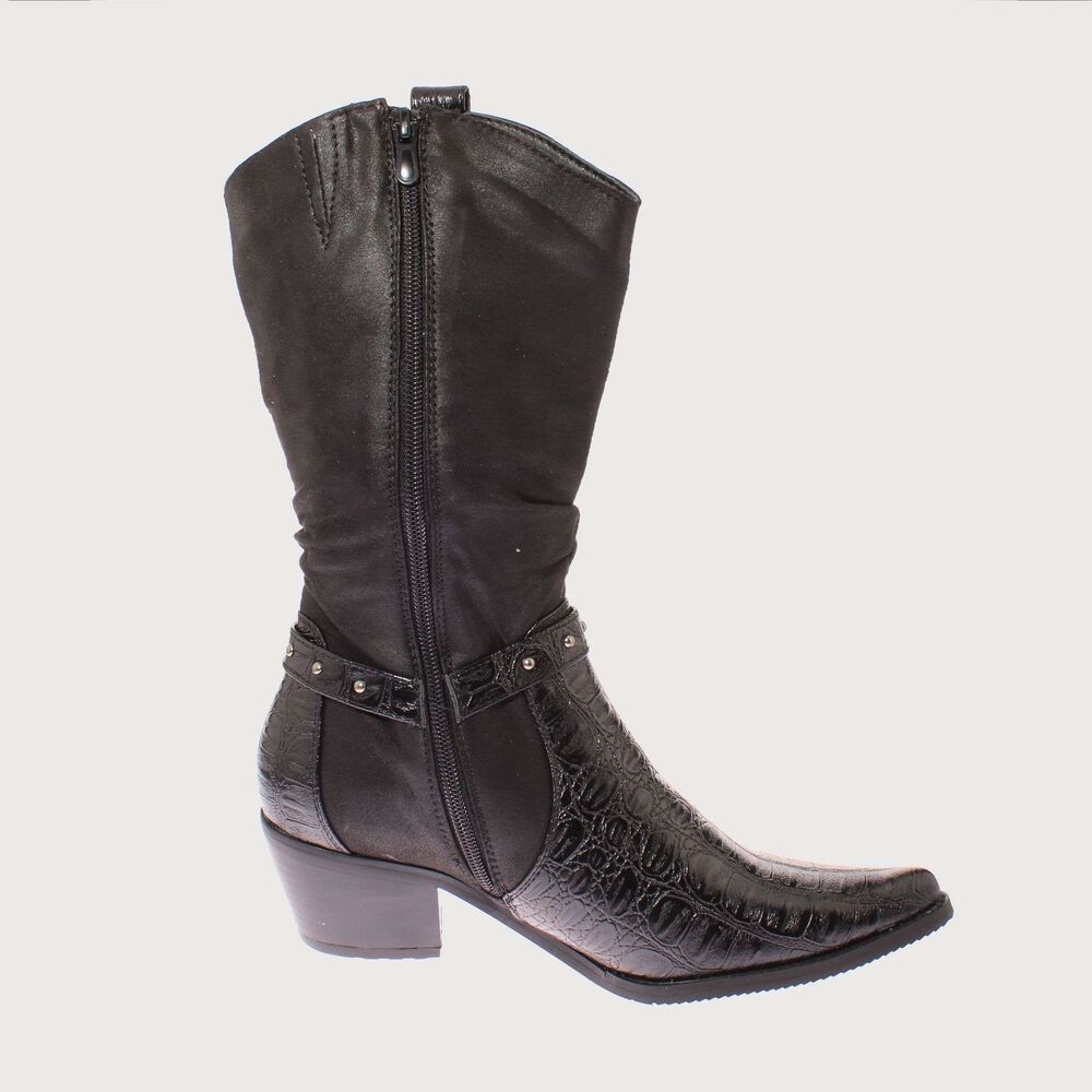 Bota Vaquera Negro Via Franca Art. 52110black image number 3.0