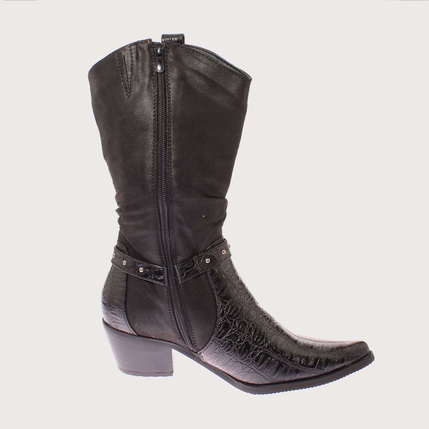 Bota Vaquera Negro Via Franca Art. 52110black image number 3.0