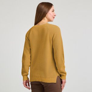 Sweater Básico Trenzado Manga Larga Cuello Redondo Mujer Geeps