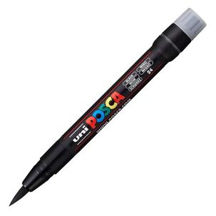 Marcador Acr&iacute;lico Negro Punta Pincel Pcf-350 Posca