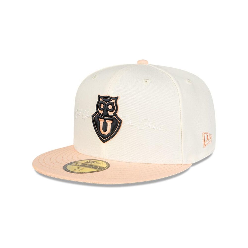 Gorra 59fifty Universidad De Chile Futbol White And Pink image number 1.0
