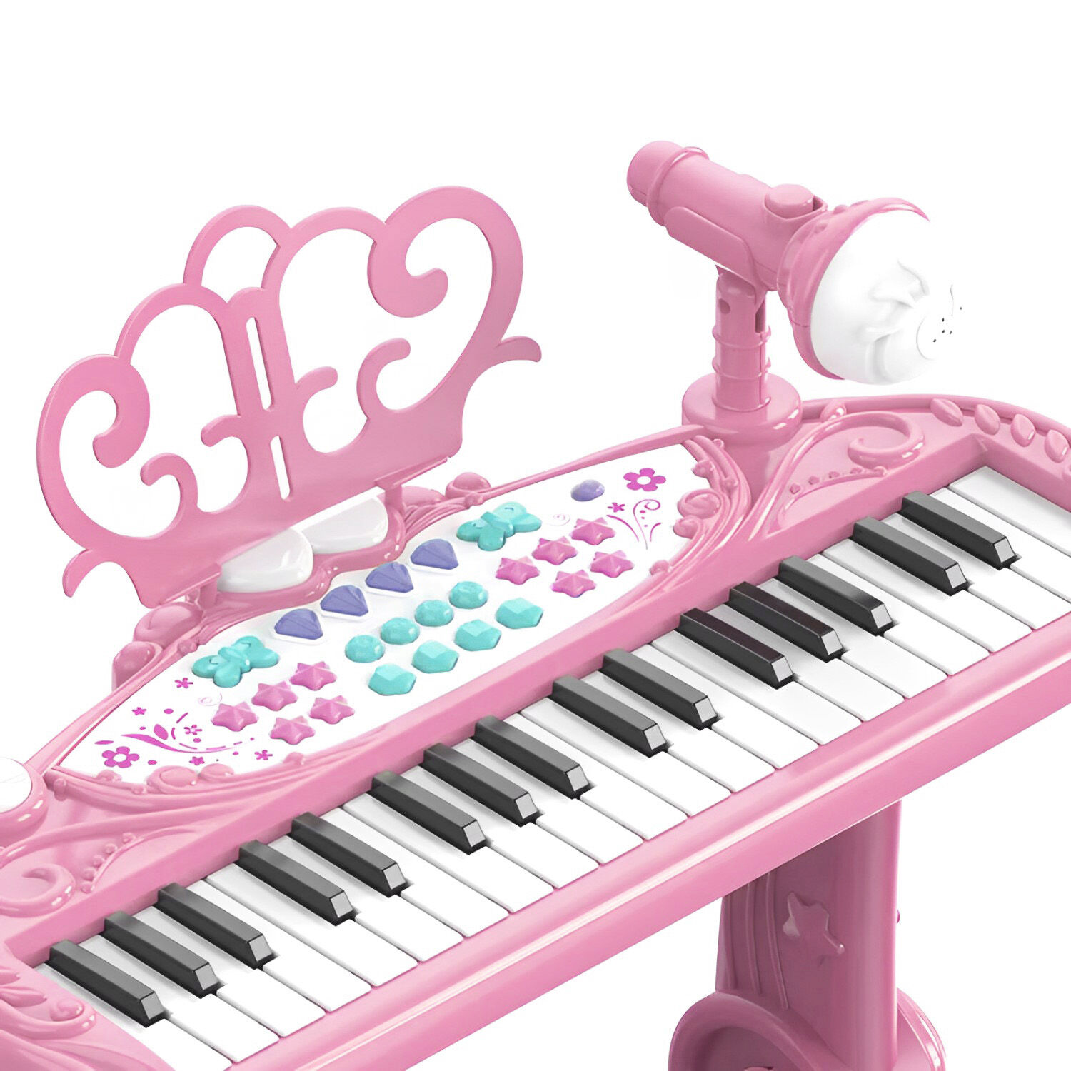 Piano Juguete Teclado Infantil Con Micr&oacute;fono Y Taburete image number 1.0