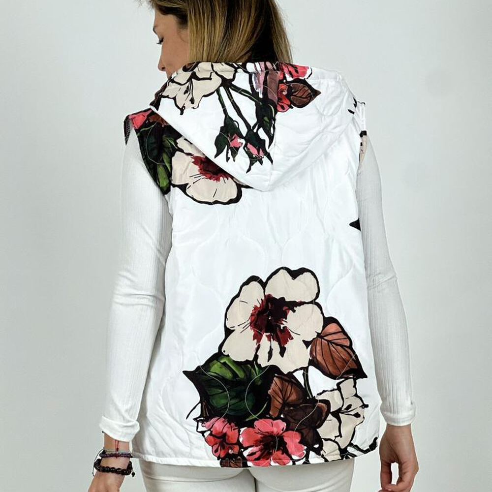 Parka Italiana Corta Estampado Flores image number 8.0