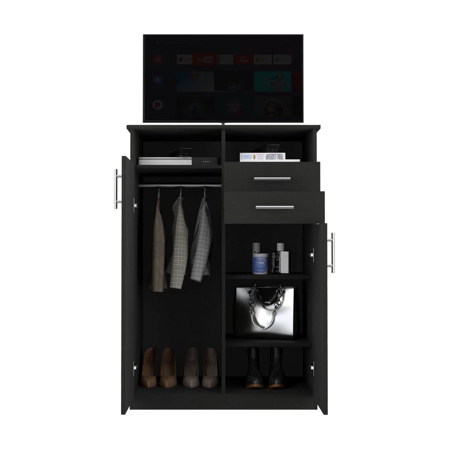 Closet 2 Puertas 2 Cajones Fm-022n - Negro image number 2.0