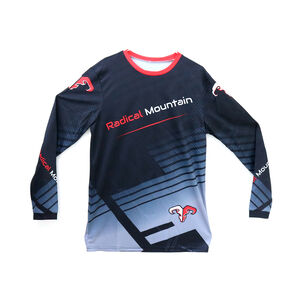 Jersey Mtb Negro Rojo Xl Radical Mountain