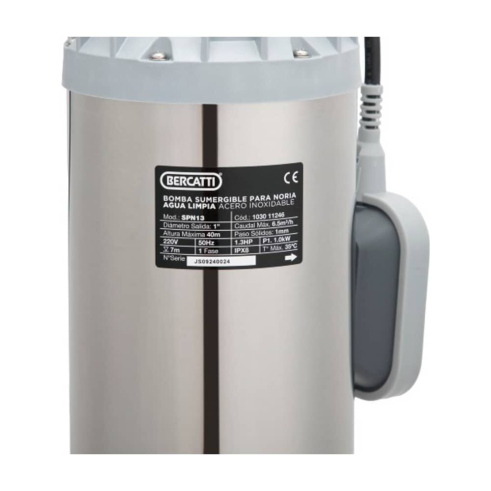 Electrobomba Sumergible 1,3 Hp Para Noria image number 2.0