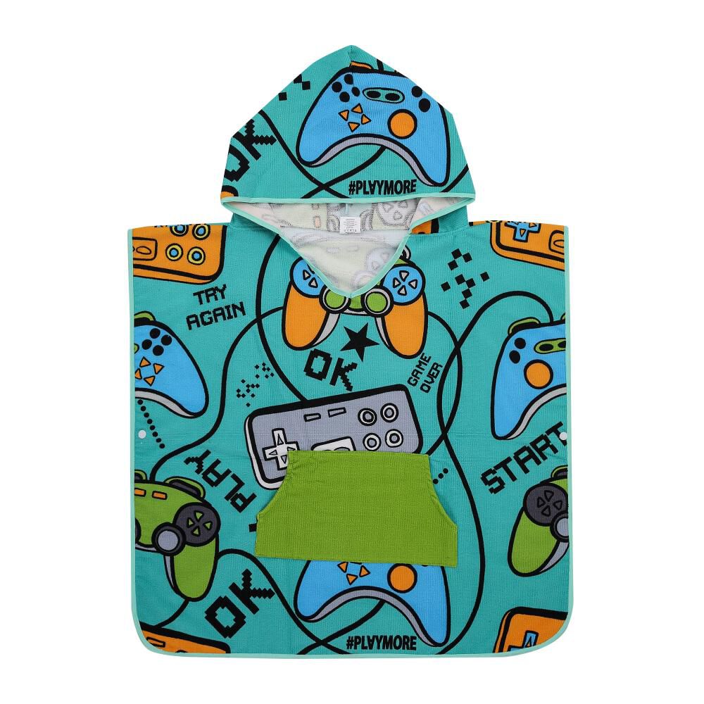 Toalla De Playa Capucha Casaideal Gamer24 / 75x150 Cm image number 0.0
