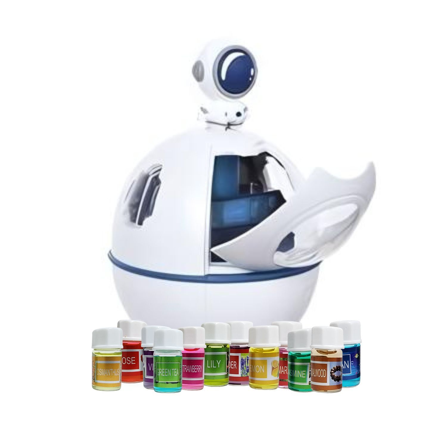 Pack Humidificador Nave Espacial + 12 Esencias Aromaticas image number 2.0