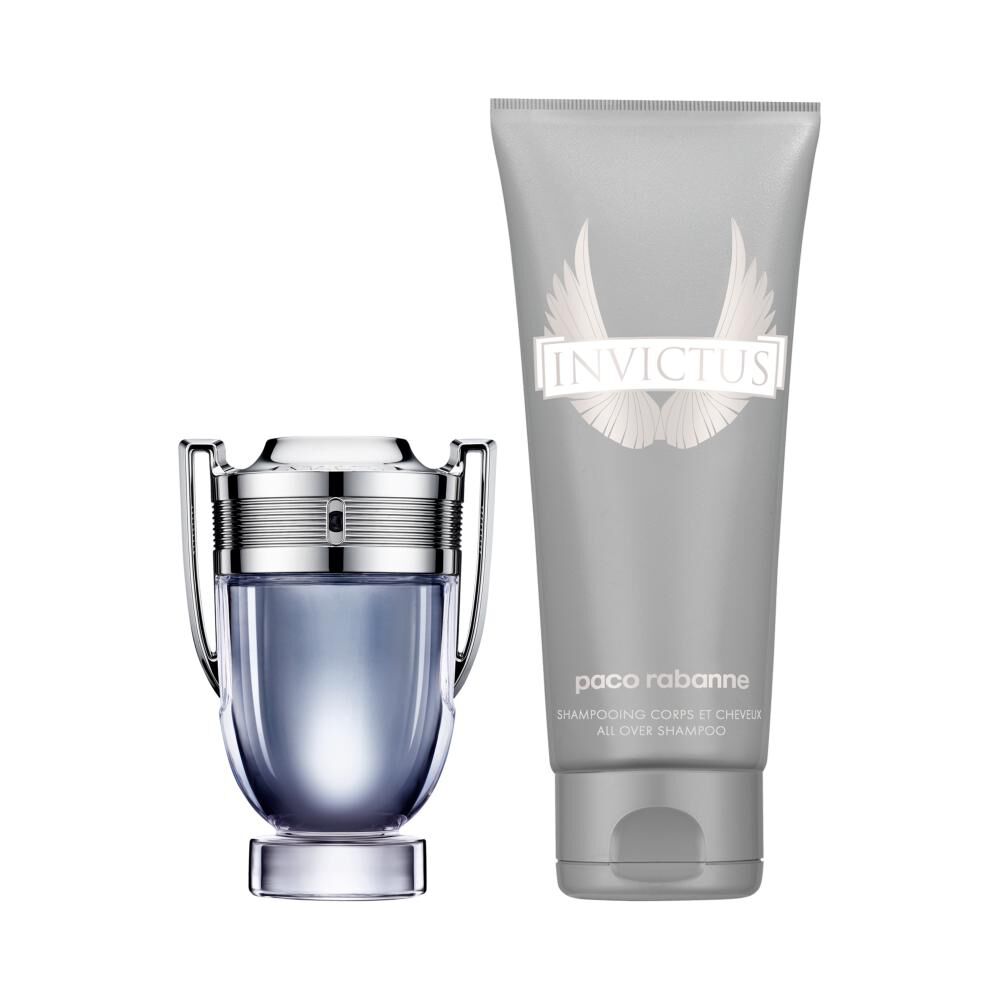 Set De Perfumería Hombre Invictus Paco Rabanne / 50 Ml / Eau De Toilette + All Over Shampoo 100 Ml image number 0.0