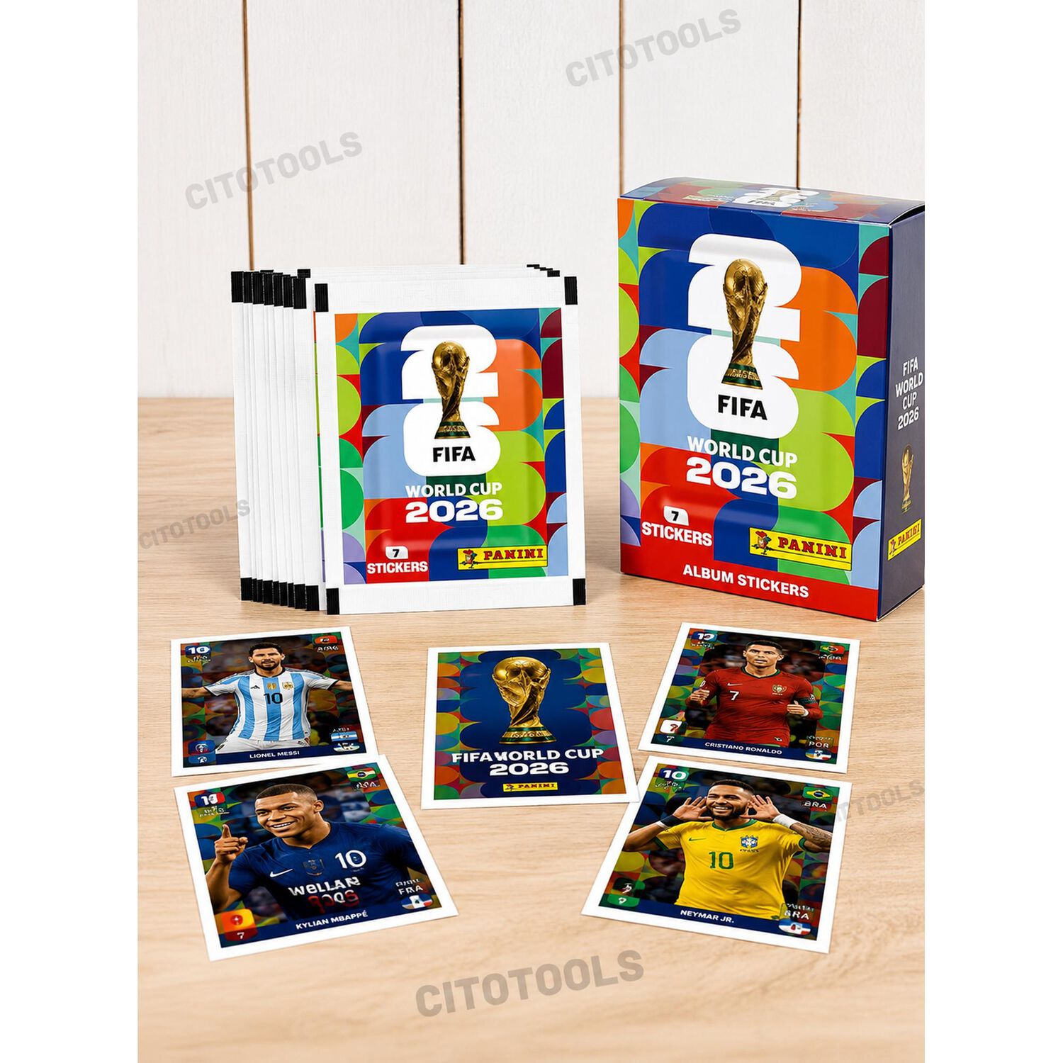 Pack 7 Sobres Panini Mundial 2026 49 L&aacute;minas Originales image number 3.0