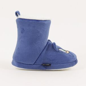 Pantufla Bota Ni&ntilde;o Invernal Orejas Azul Sonic