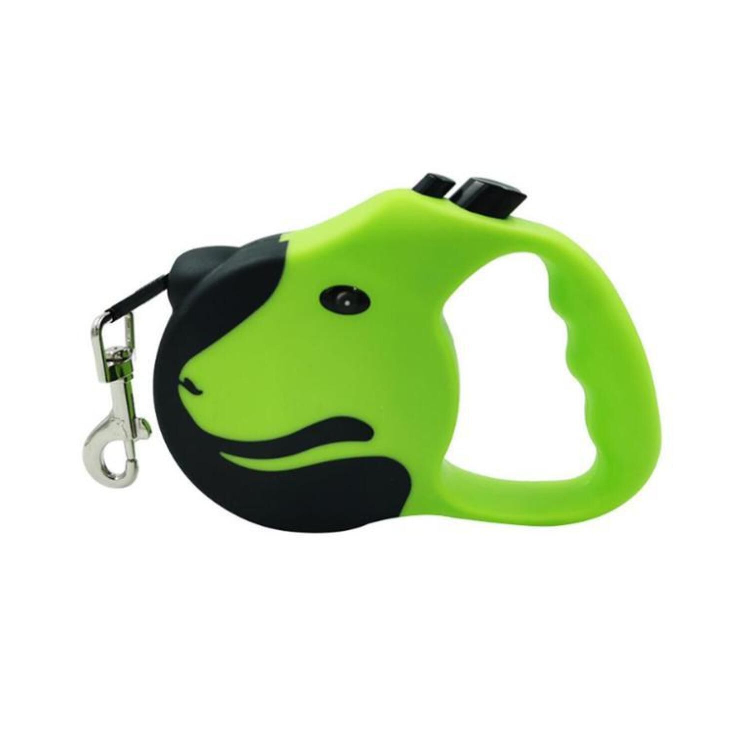 Cuerda Retractil 5m Flexible Paseo De Perros Mascotas Verde image number 0.0