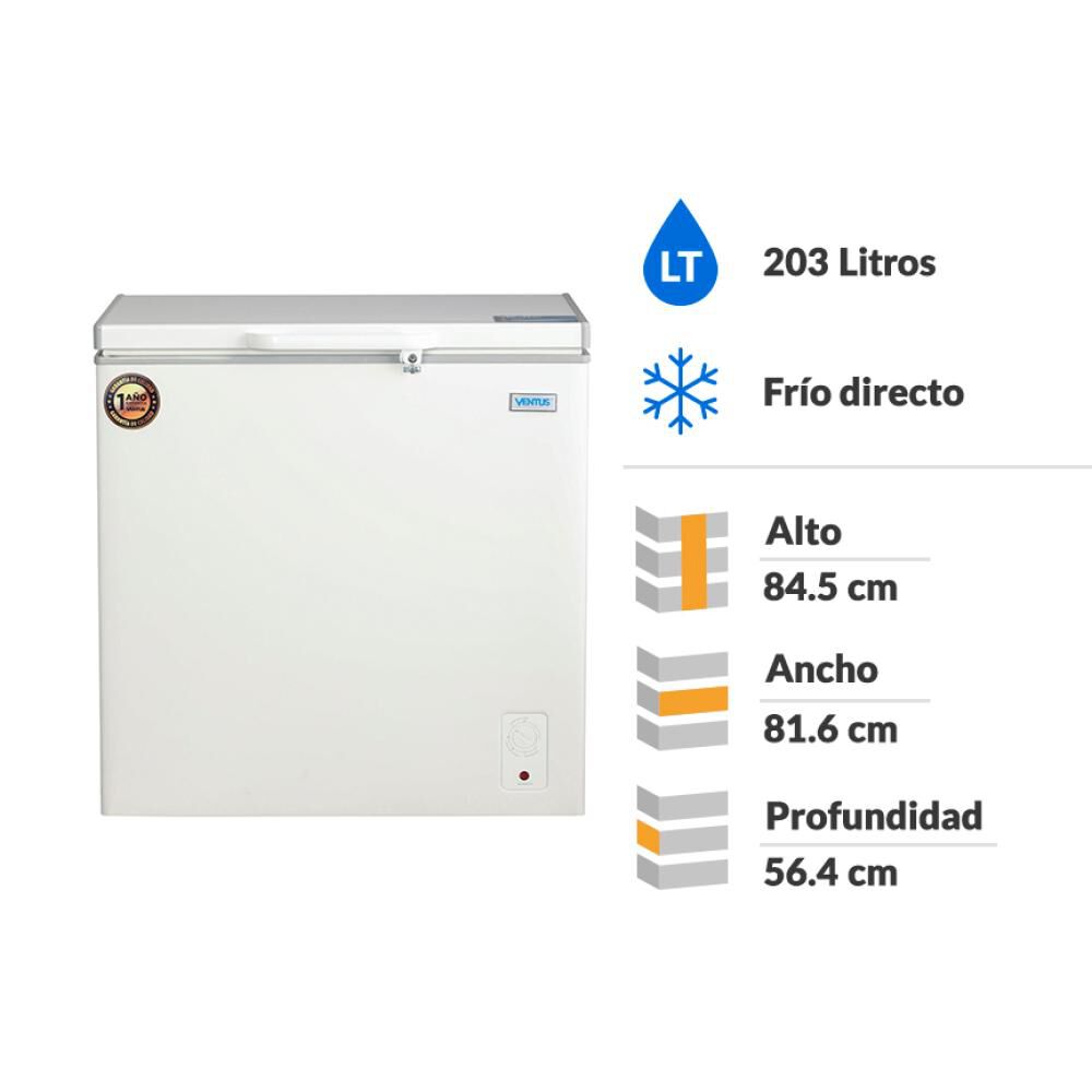 Freezer Horizontal Ventus CTVD-210 / 203 Litros image number 1.0