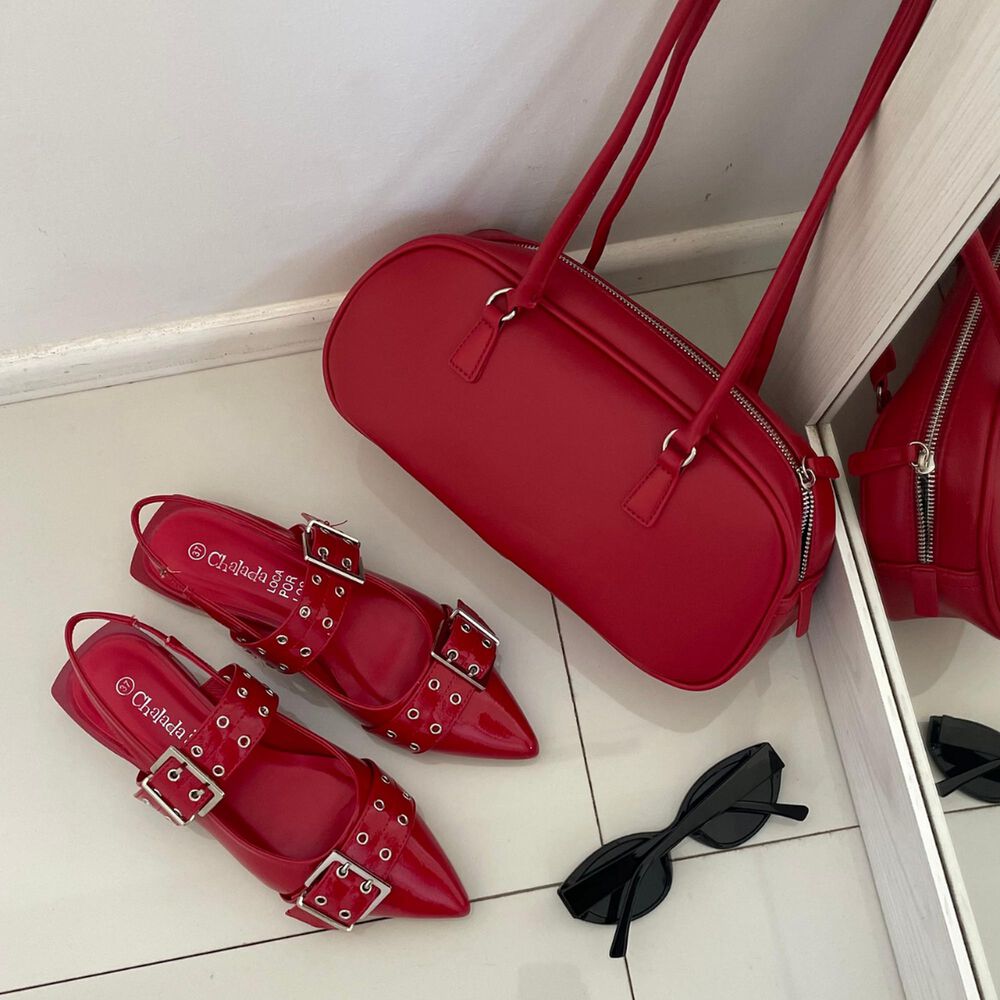 Ballerina Mujer Chalada Slik-1 Rojo Casual image number 2.0