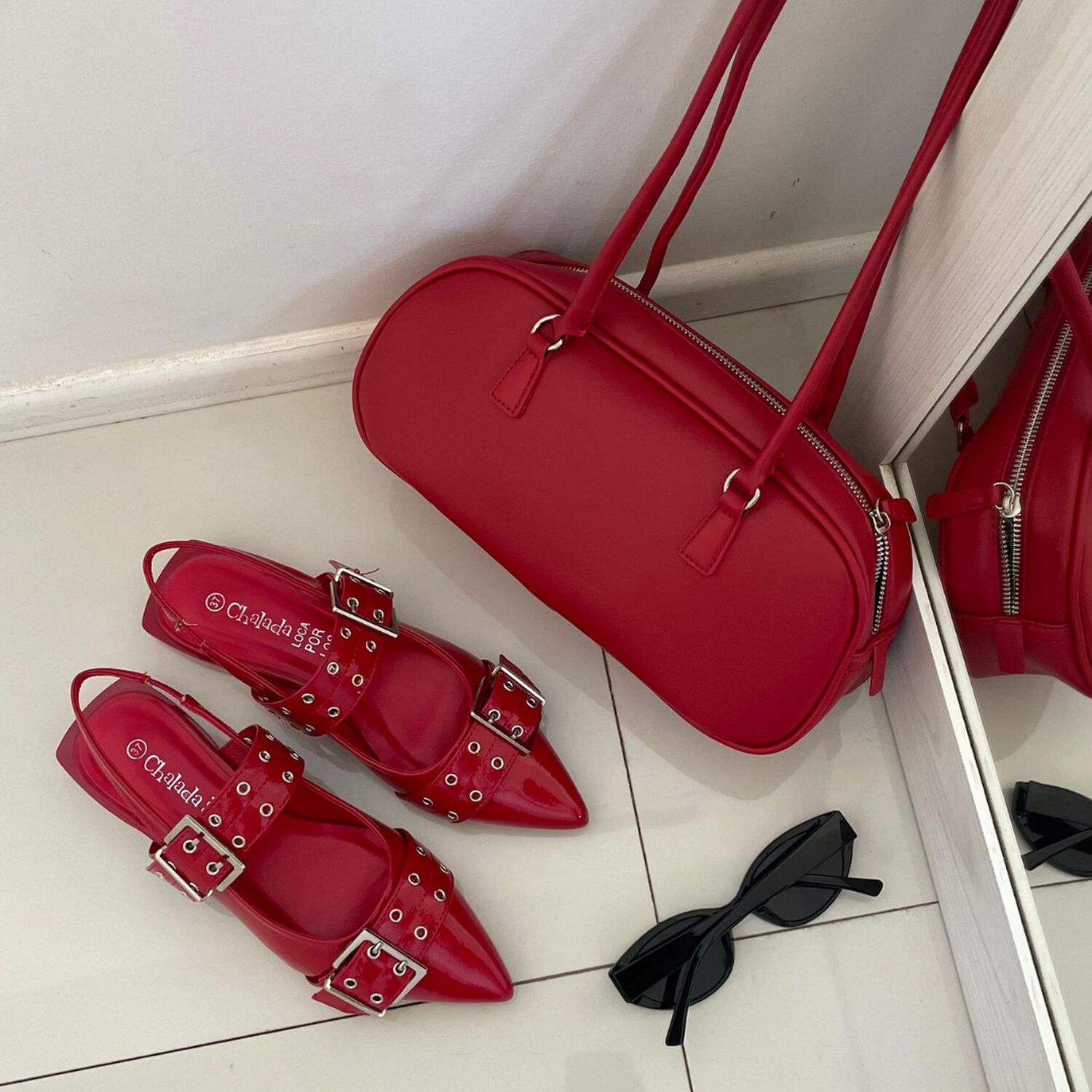 Ballerina Mujer Chalada Slik-1 Rojo Casual image number 2.0
