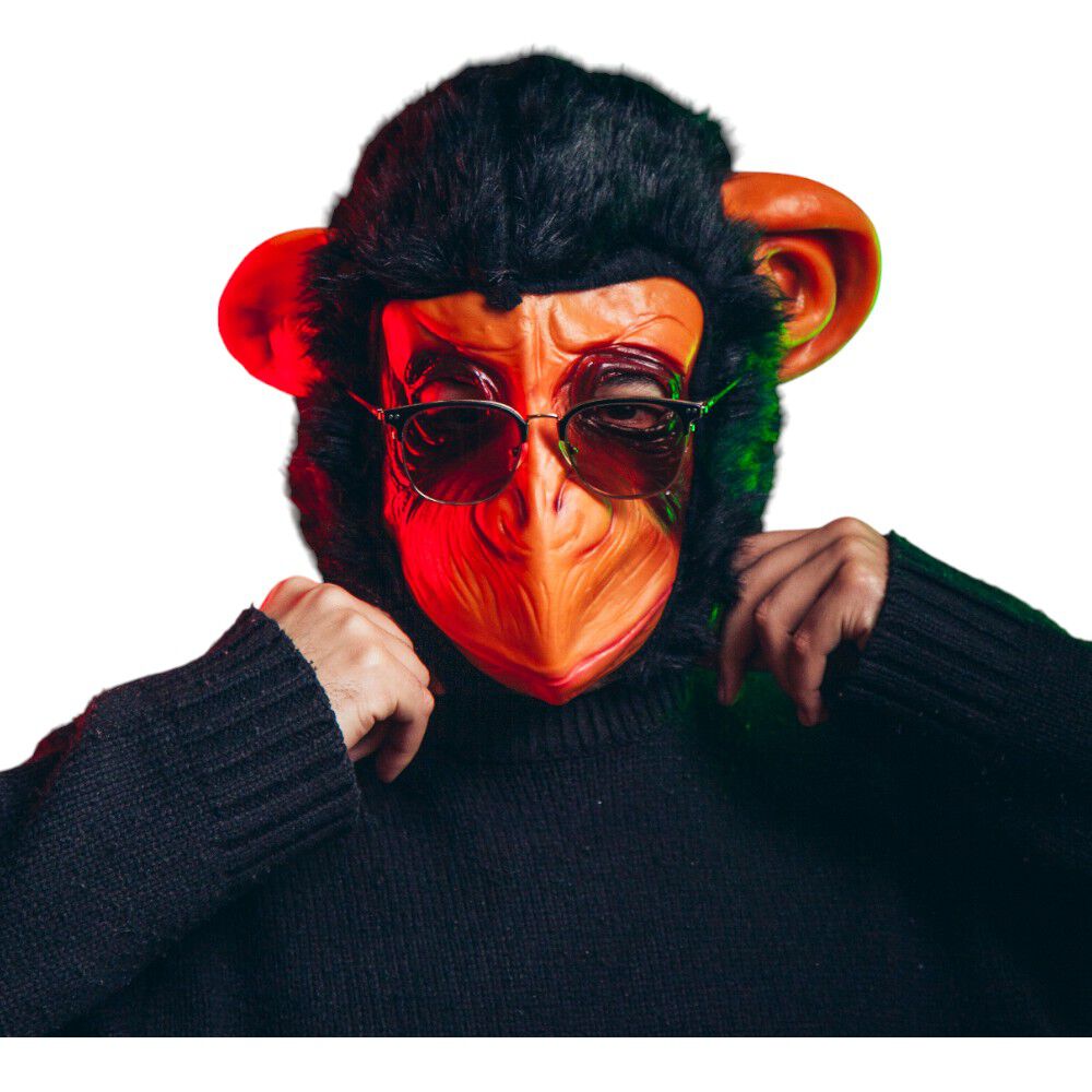 Mascara Mono Simio Animal Halloween image number 13.0