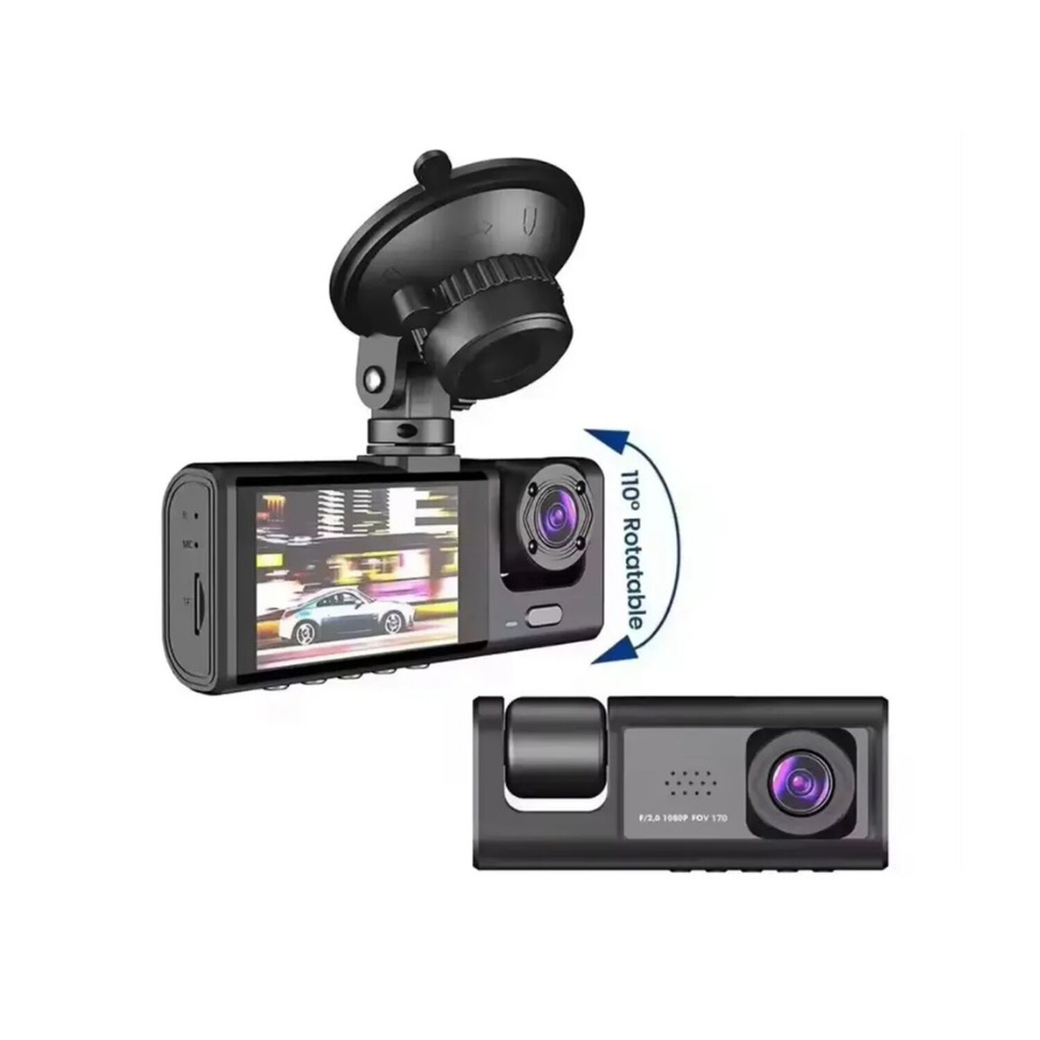 Dash Cam 3 En 1 Full Hd 1080p Seguridad Wifi Visi&oacute;n Nocturna image number 3.0