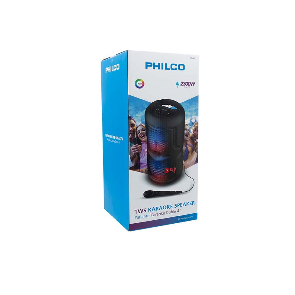 Parlante Karaoke Bluetooth Philco Con Micrófono 764bk - Ps image number 3.0