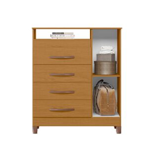 Comoda 4 Cajones 1 Puerta Turqueza Cinamomo