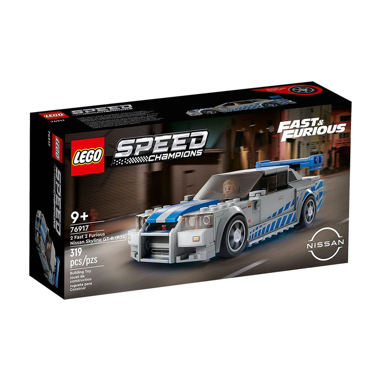 Lego Speed Champions - Nissan Skyline Gt- R (r34) De M&aacute;s R&aacute;pido, M&aacute;s Furioso - 76917 image number 0.0
