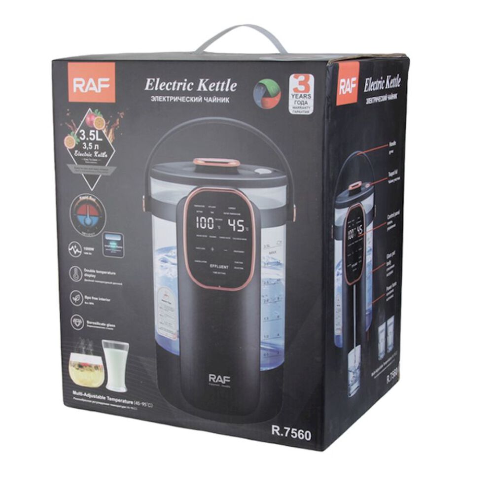 Hervidor De Vidrio Eléctrico Raf R.7560 1000w image number 2.0