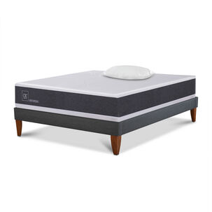 Cama Europea Cic New Ortopedic / 1.5 Plazas / Base Normal + Almohada