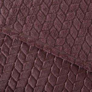 Frazada Jqd Flannel Nevada 1.5 Plazas Morado