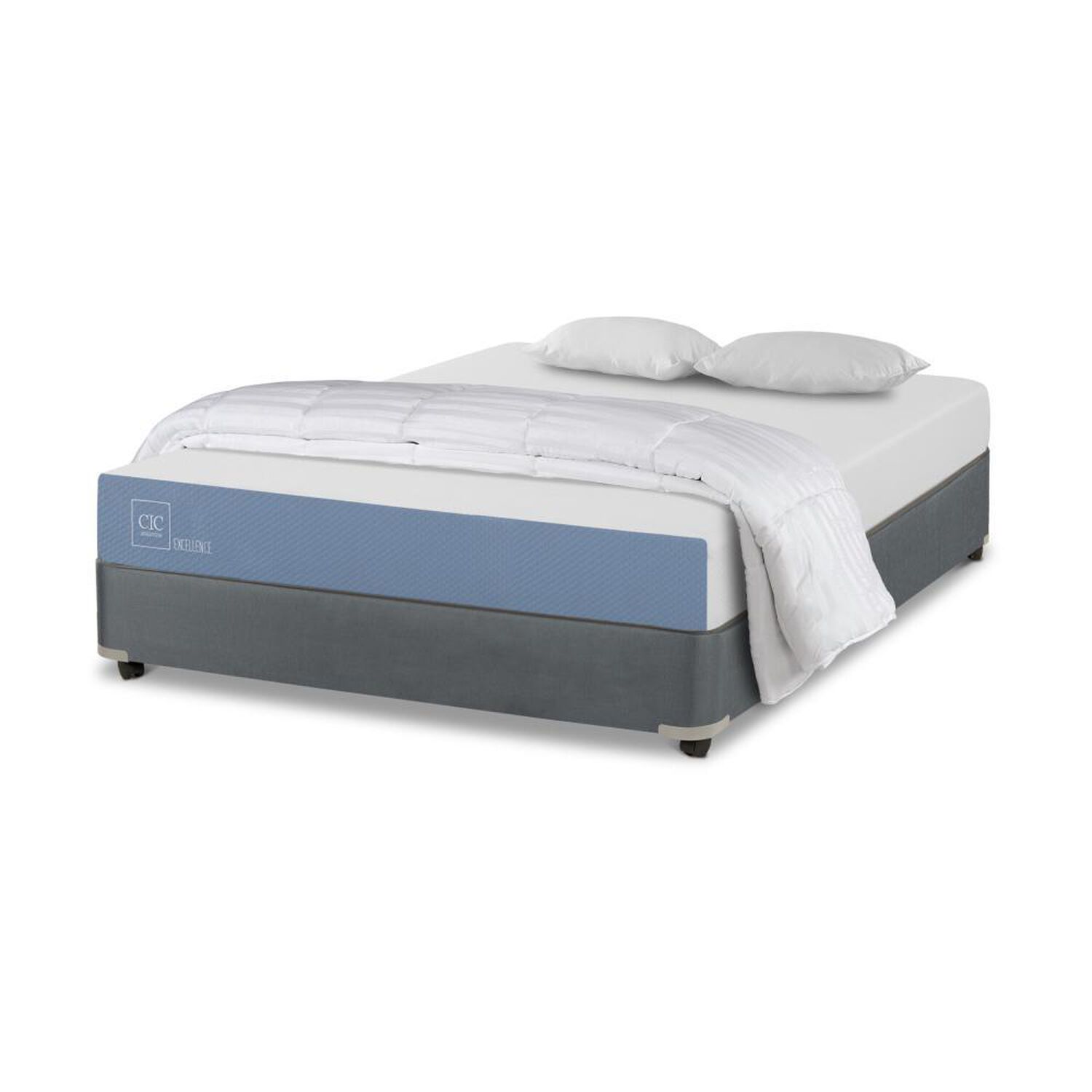 Cama Americana Cic Excellence / Full / Base Normal + Textil image number 1.0