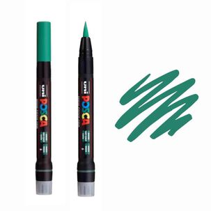 Marcador Acrilico Pincel Verde Pcf-350 Posca